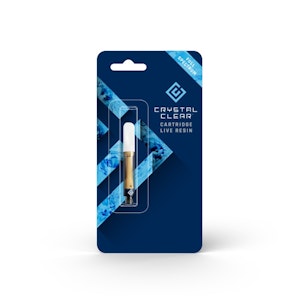 CRYSTAL CLEAR - Crystal Clear - Apple Fritter - 1g Full Spectrum Live Resin Vape Cart