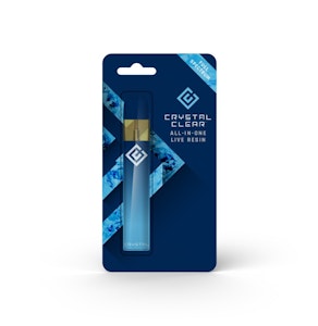 CRYSTAL CLEAR - Crystal Clear - Apple Fritter - 1g Full Spectrum Live Resin All In One Vape