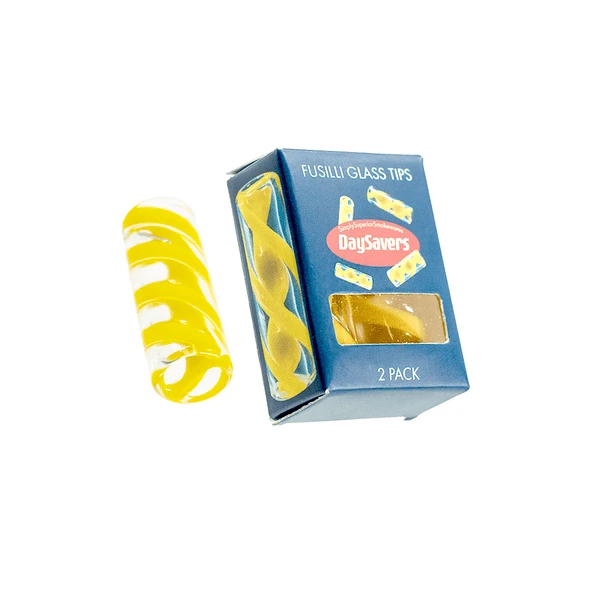 Day Savers | Fusilli 11mm Glass Tips | 2pk