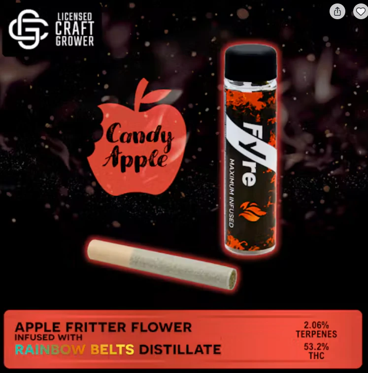Fyre Brannd - Candy Apple Infused Pre-Roll - 1g Main Image