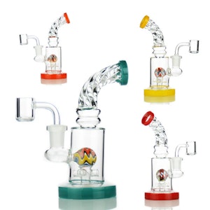 LA Wholesale Kings - 7" Dab Rig with Twisted Neck Design and 14mm Male Bowl
