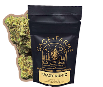 GAGE FARMS - Gage Farms - Krazy Runtz - 26.23% - 3.5g Dry Flower