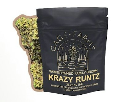 Gage Farms - Krazy Runtz - 26.23% - 3.5g Dry Flower