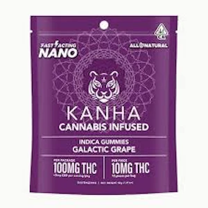 KANHA - Kanha - Galactic Grape Indica Gummies 100mg