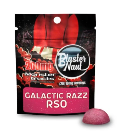 Monster Extracts - Monster Xtracts Galactic Razz RSO Blasternaut Gummy 200mg Main Image