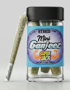 Ganjeez - Ganjeez - Infused Pre Roll 5PK - Super Jack - (H) 4G Main Image