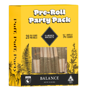 GARDEN SOCIETY - Garden Society | Balance | Modified Sunset | Party Pack | Pre-Roll 28pk | 14g ​