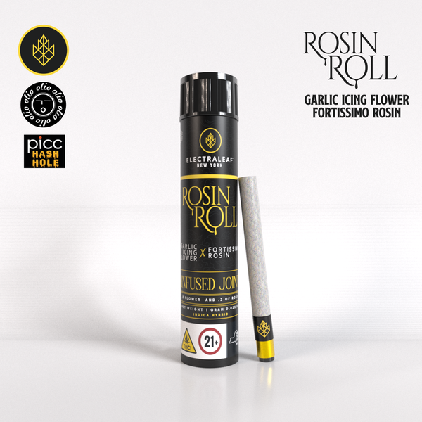 Electraleaf | Live Rosin Infused Preroll | Garlic Icing x Fortissimo | 1g