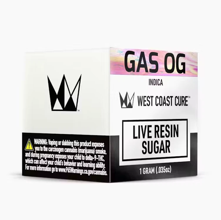 West Coast Cure - West Coast Cure - Live Resin Sugar - Indica - Gas OG - (1g) Main Image