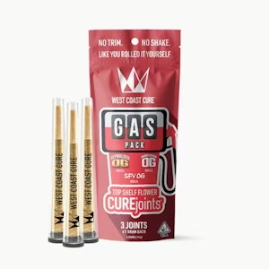 WEST COAST CURE - Gas Pack - WCC 1g CUREjoint 3 Pack - SFV OG Skywalker OG Unobtainium OG