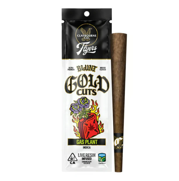 Claybourne Co. - [Claybourne Co.] Flyers Infused Blunt - Gold Cut - 1.5g - Gas Plant (H) Main Image