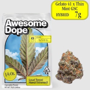 Awesome Dope - Awesome Dope - Gelato 41 x Thin Mint GSC - 7g Flower