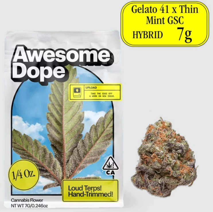Awesome Dope - Awesome Dope - Gelato 41 x Thin Mint GSC - 7g Flower Main Image