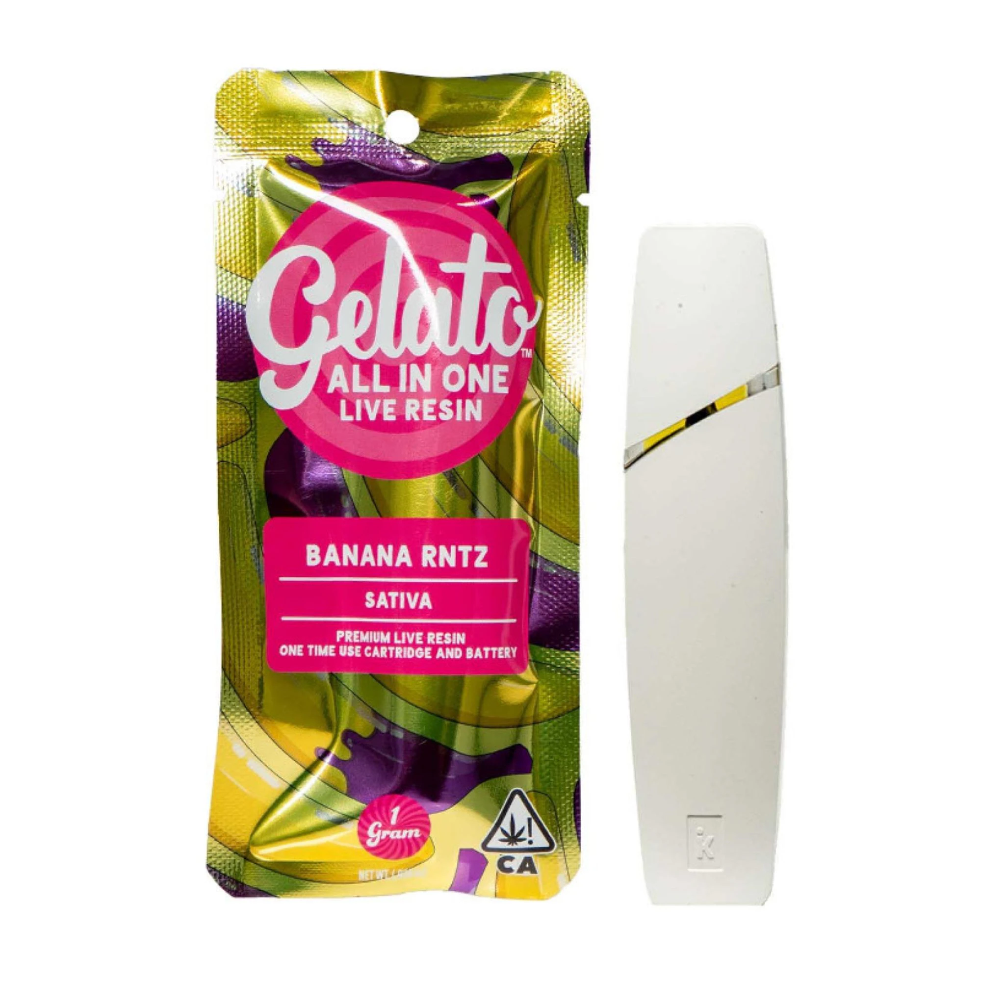 Gelato - Gelato Live Resin All In One 1g Banana Rntz  Main Image