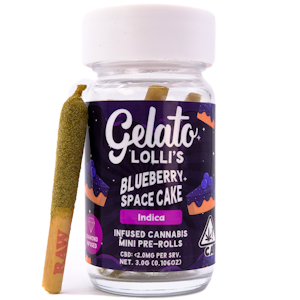 GELATO - GELATO | BLUEBERRY SPACE CAKE - 5PK INFUSED | PREROLL | 3G