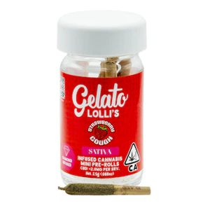 Gelato - Gelato - Strawberry Cough - Lolli's 5pk Pre-Rolls