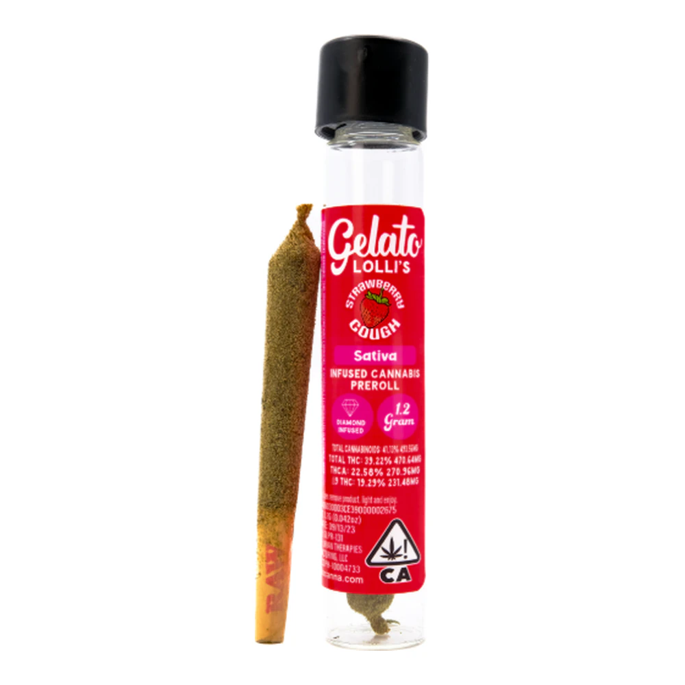 Gelato - Gelato | Strawberry Cough | Lolli | Infused Pre-Roll | 1.2G Main Image