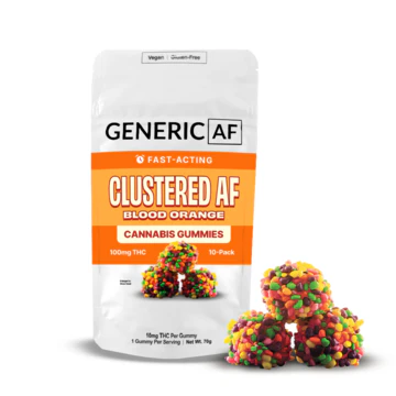 Generic AF - Blood Orange | Gummy Clusters | 10-Pack | 100mg Main Image