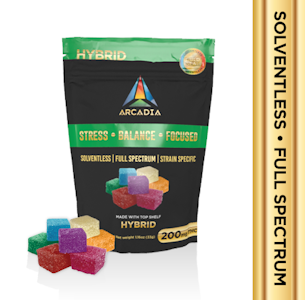 Arcadia Brands - 10pk 200mg Solventless Gummies - Hybrid