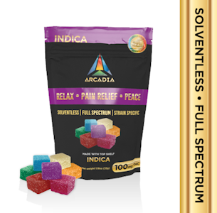 Arcadia Brands - 10pk 100mg Solventless Gummies - Indica