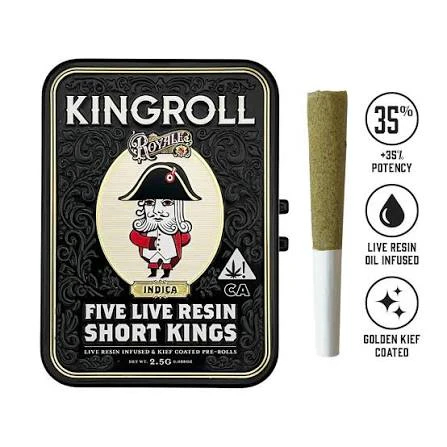 Kingroll - Kingroll .5g Tahoe OG Live Resin Infused Pre-Roll 5pk Main Image