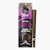 CLAYBOURNE CO: Grape Gasolina 1.5g Diamond & Terpene Infused Blunt (I)