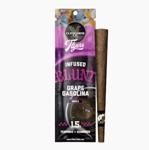 Claybourne Co. - CLAYBOURNE CO: Grape Gasolina 1.5g Diamond & Terpene Infused Blunt (I)