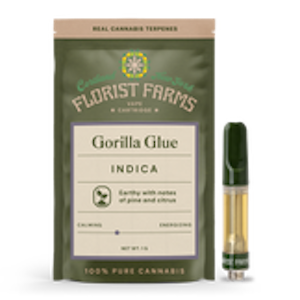 FLORIST FARMS - Florist Farms - Gorilla Glue - 87% THC - 1.0g - Vape Cartridge