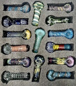 3.5" Vibrant Swirl Glass Hand Pipe (assorted variety)