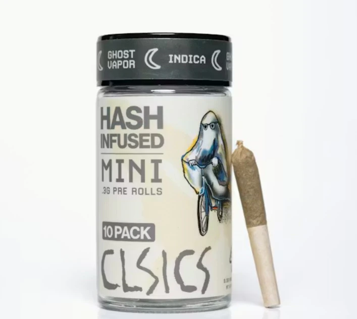 CLSICS - CLSICS - Ghost Vapor - 3g Hash Infused Pre-Rolls - 10pk Main Image
