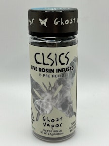 CLSICS - Ghost Vapor 2.5g 5 Pack Rosin Infused Pre-Rolls- Clsics
