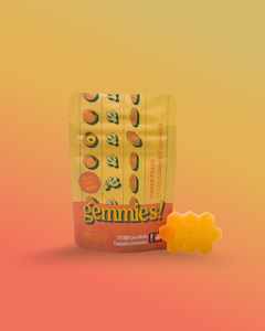 Gemmies - Ginger Peach Gummy Cluster, 1:1 THC:CBD
