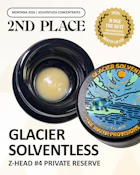 Glacier Solventless | Z-Head #4 Live Rosin | 1g