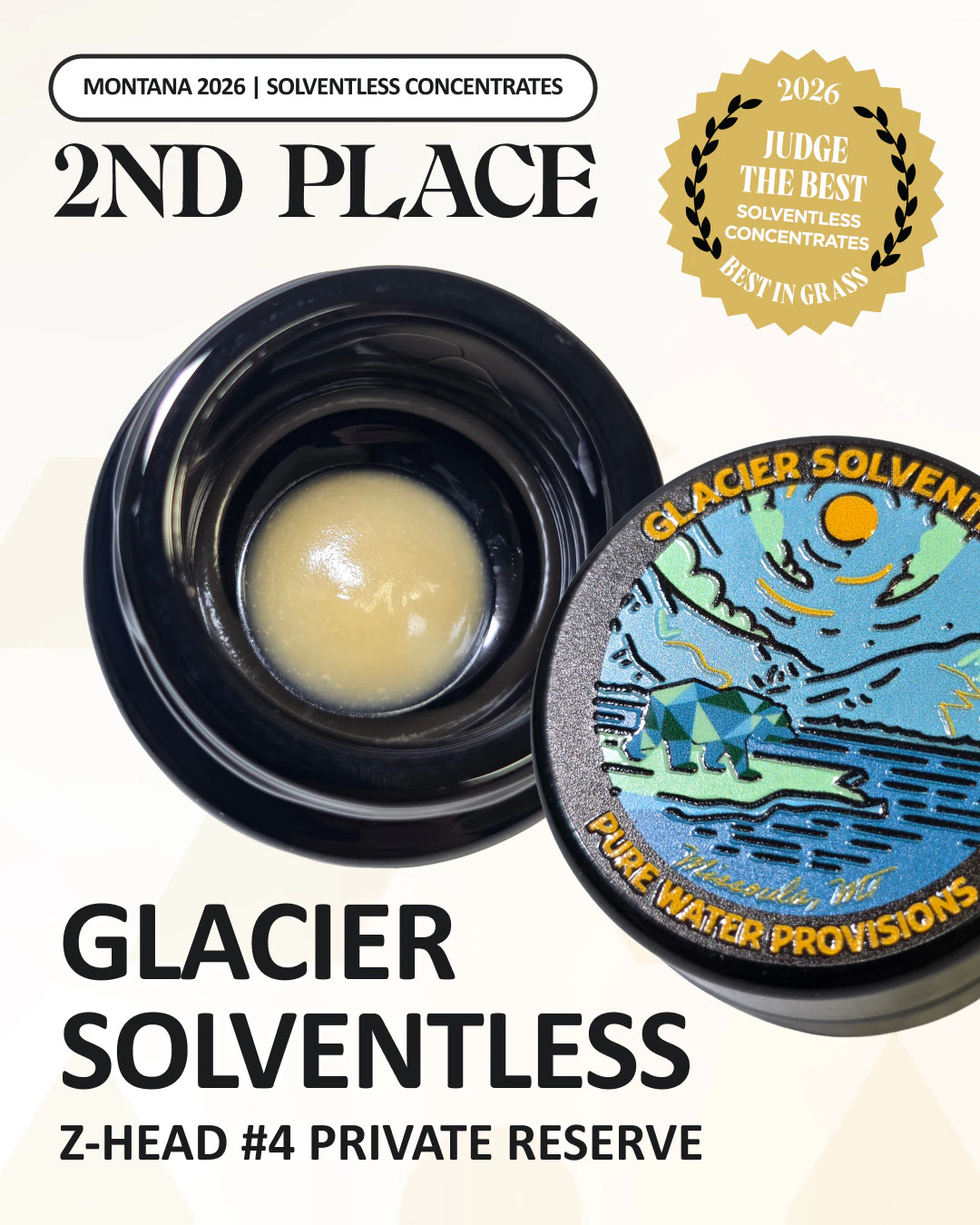 Glacier Solventless - Glacier Solventless | Z-Head #4 Live Rosin | 1g Main Image