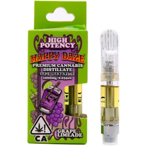 HAPPY DAZE - Grape Limeade 1g Distillate Cart - Happy Daze