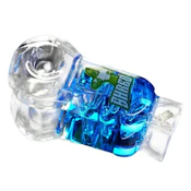 7" Glycerine Chilled Glass Pipe - Various Colors | Shred It