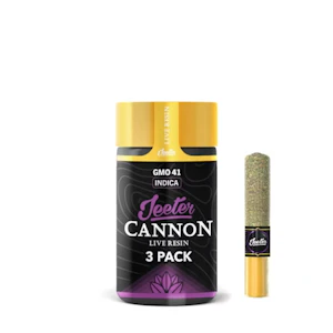 Jeeter - Jeeter - Pre Roll Pack - Infused Resin Cannons - Indica - GMO 41 - (1.5g total) 3 Pack