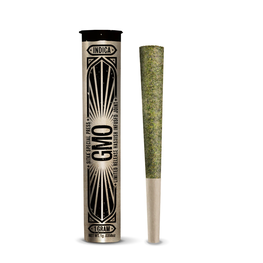 SITKA HASH HOUSE - Sitka Hash House - 1g Hash Infused Pre-Roll - GMO Main Image