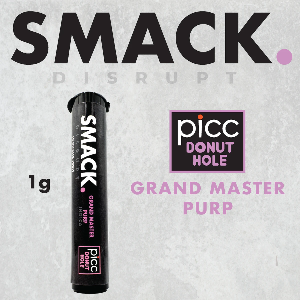 SMACK - Grand Master Purp Live Resin Infused Donut Hole | 1g Main Image