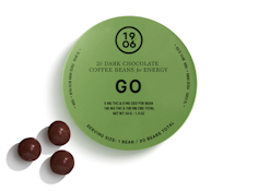 1906 | Go Dark Chocolate Coffee Beans For Energy | 100mg 20pk