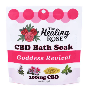 Healing Rose - Goddess Revival Bath Soak - 100mg CBD - Healing Rose