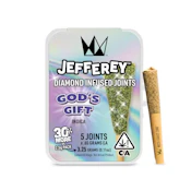 God's Gift - 0.65G Jefferey Infused Joint 5 Pack