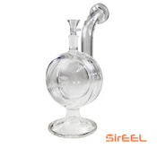 7.5" Halo Flow Bong with Bowl, Whiteout Smoke Ring Effect