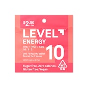 Level 10 Energy THC:THCv:CBG 10:5:3 (S) Single Tablet 10mg