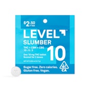 Level 10 Slumber THC:CBN:CBG 10:5:3 (I) Single Tablet 10mg