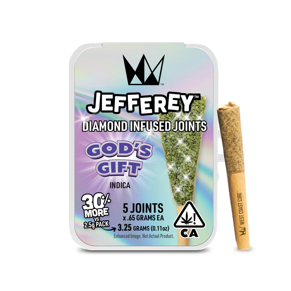 West Coast Cure - WCC God's Gift (I) Infused Preroll 5pk 3.25g Main Image