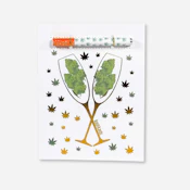 Kush Kards Congrats Champagne Bud Card with One Hitter