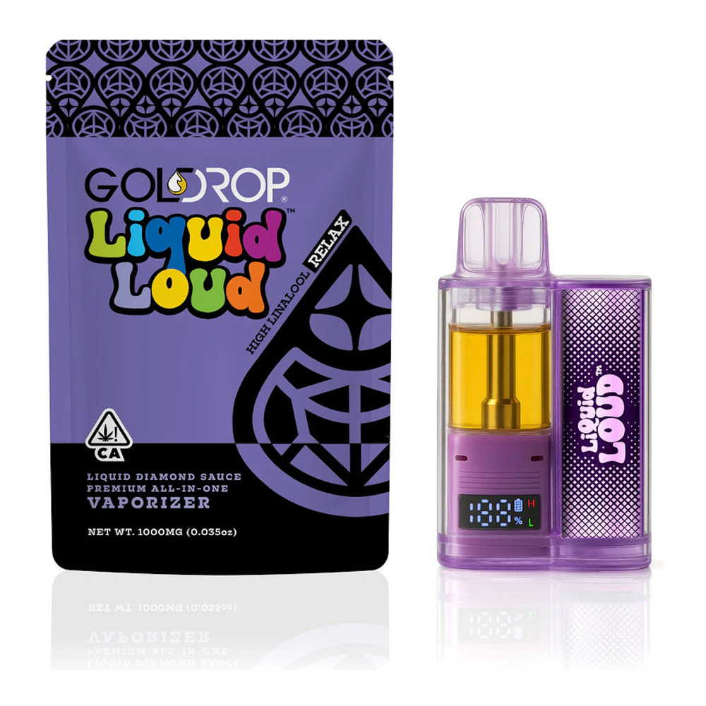 GoldDrop - Gold Drop | Black Cherry | Liquid Diamonds Sauce All-In-One Vape | 1.5g Main Image