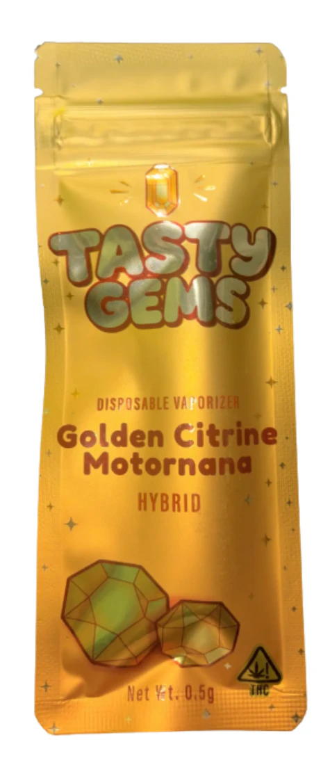 Tasty Gems - Golden Citrine Motornana - .5g Disposable - Tasty Gems Main Image