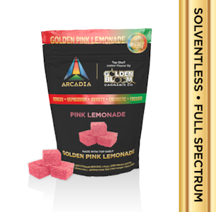 Arcadia Brands - 10pk 200mg Solventless Gummies - Golden Pink Lemonade